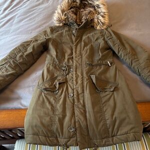 Ecko Red long fur lined jacket